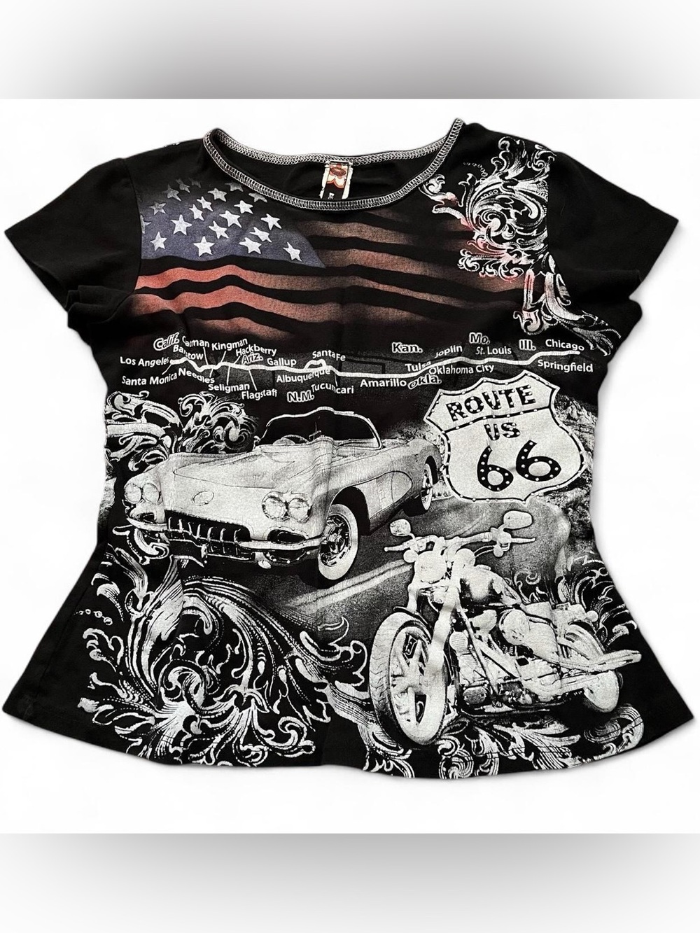 Vintage Black Grunge Graphic Tee
